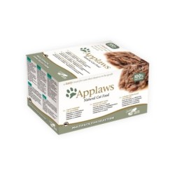 Applaws Multipack Katzenfutter - Frischebeutel - Fish Selection - 8 x 60 g