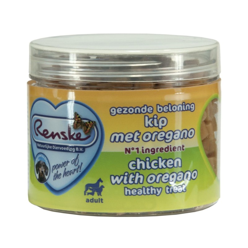 Renske Gesunde Belohnung Herzen - Huhn & Oregano - 100 g