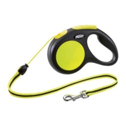 Flexi Rollleine New Neon - Cord Leash - S