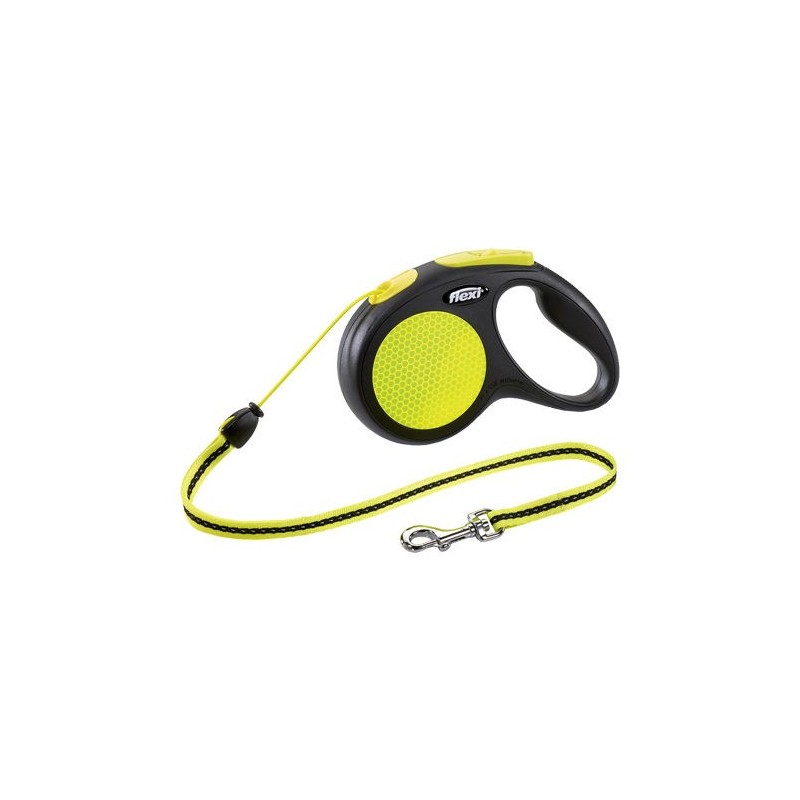 Flexi Rollleine New Neon - Cord Leash - S