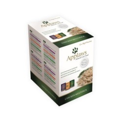 Applaws Multipack Katzenfutter - Frischebeutel - Chicken in Broth - 12 x 70 g