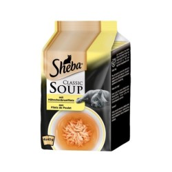 Sheba Classic Soup Multipack Katzenfutter - Hünchenbrustfilet - 4 x 40 g