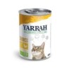 Yarrah Bio Chunks Katzenfutter - Dosen - Huhn mit Brennnessel und Tomate - 12 x 405 g