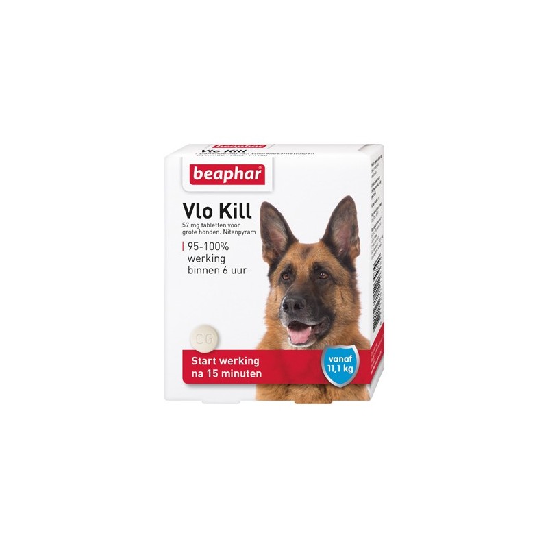 Beaphar Floh Kill+ - Hund ab 11 kg - 6 Tabletten