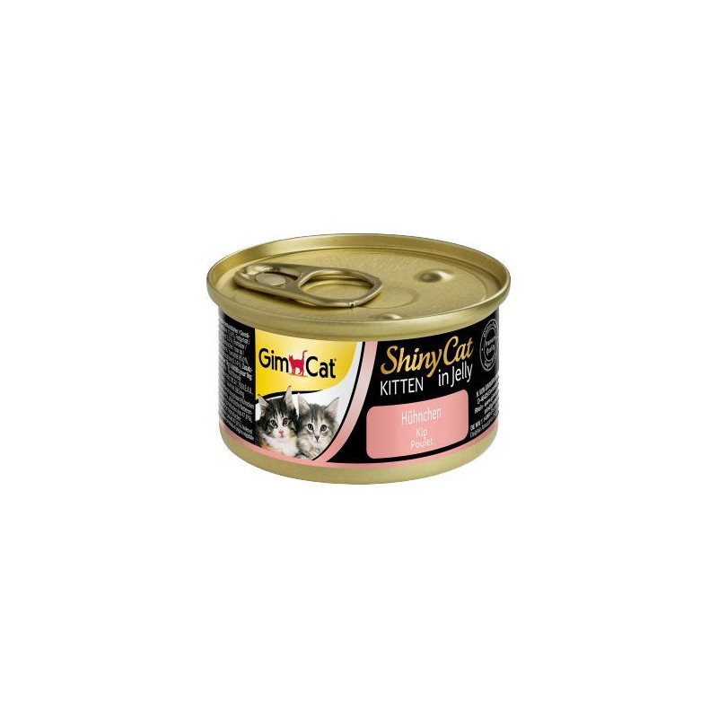 GimCat ShinyCat Jelly Kittenfutter - Dosen - Huhn - 24 x 70 g