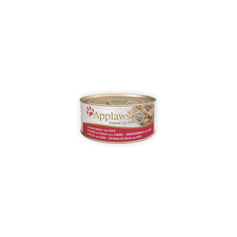 Applaws Katzenfutter - Dosen - Chicken Breast & Duck - 24 x 70 g