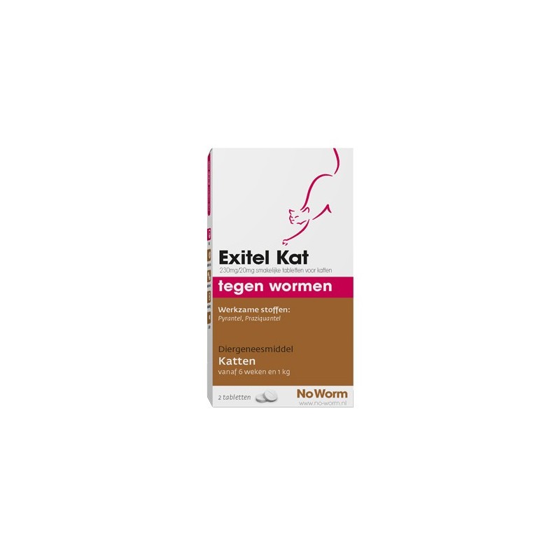 No Worm Exitel Katze - 2 Tabletten