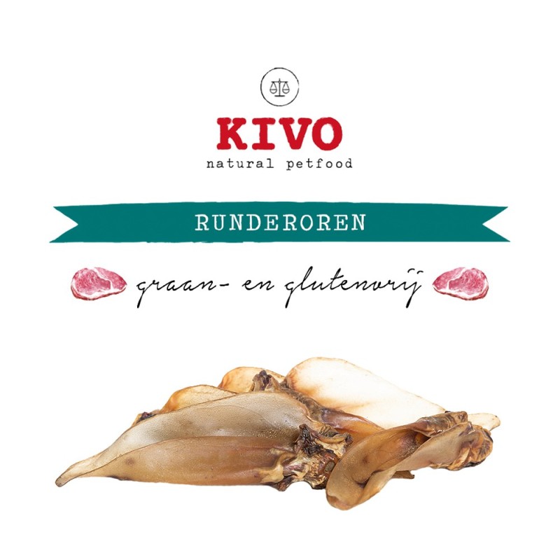 Kivo Rinderohren – 25 Stück