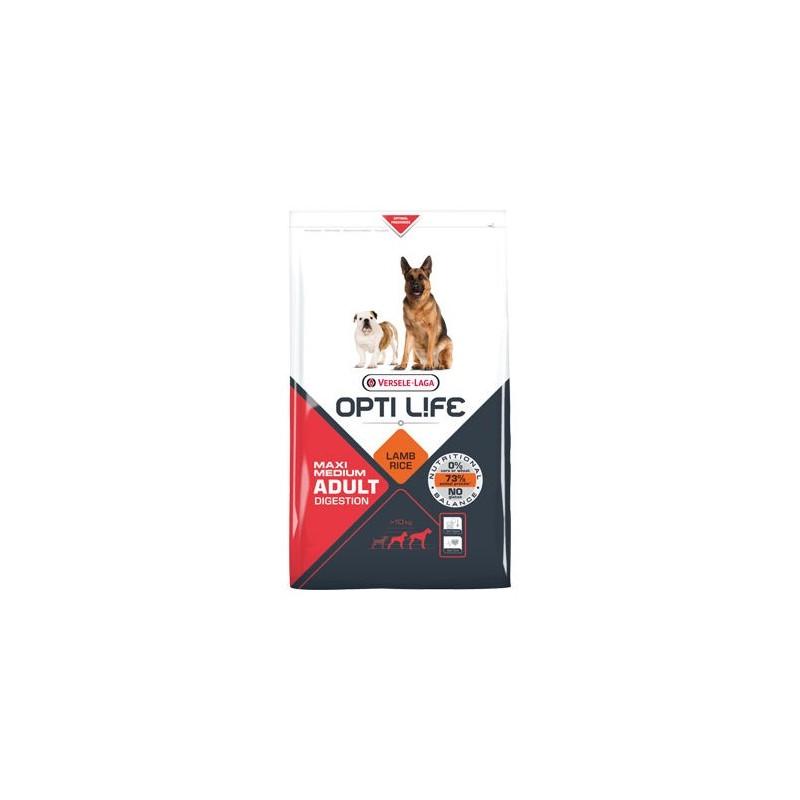 Versele-Laga Opti Life Adult Digestion Hundefutter - 12,5 kg