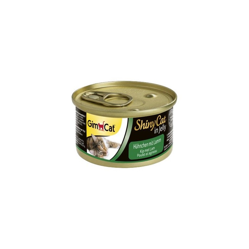 GimCat ShinyCat in Jelly - Dosen - Thunfisch & Garnelen - 24 x 70 g