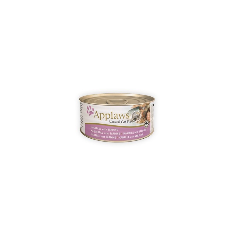 Applaws Katzenfutter - Dosen - Mackerel & Sardine - 24 x 70 g