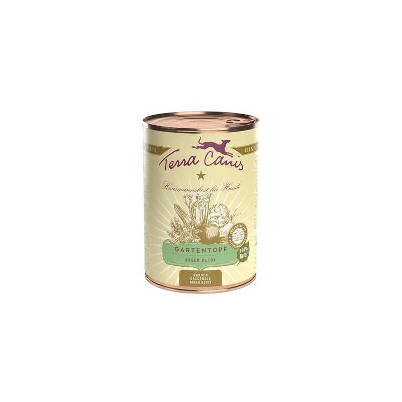 Terra Canis Gartentopf Hundefutter - Dosen - Green Detox - 6 x 400 g