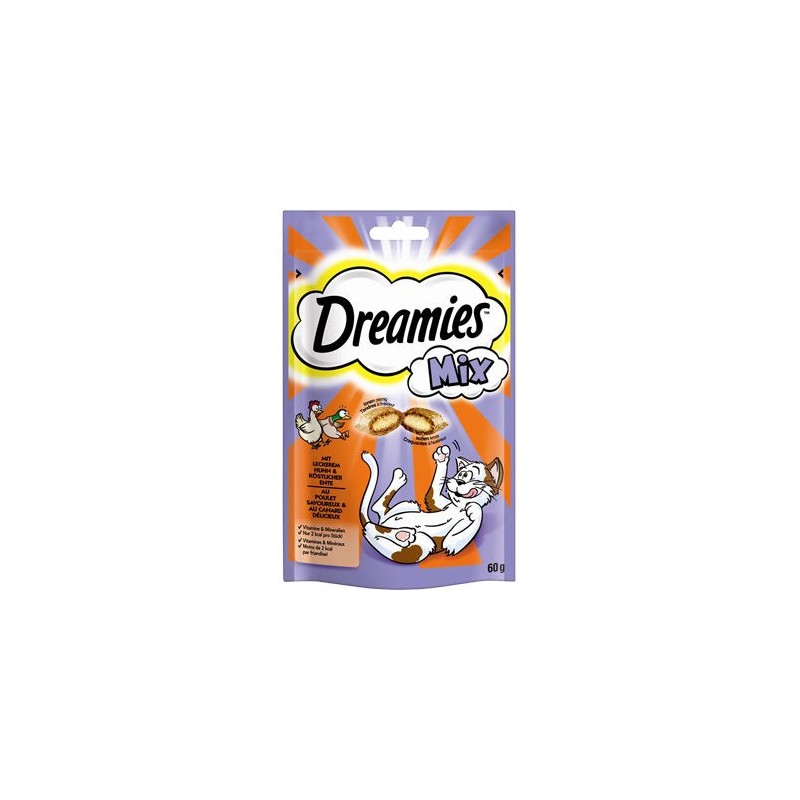 Dreamies Katzensnack Mix - Lachs & Käse - 60 g