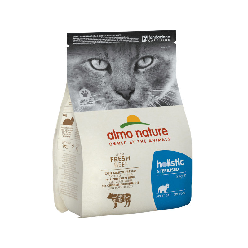 Almo Nature Sterilised Katzenfutter - Rindfleisch & Reis - 400 g