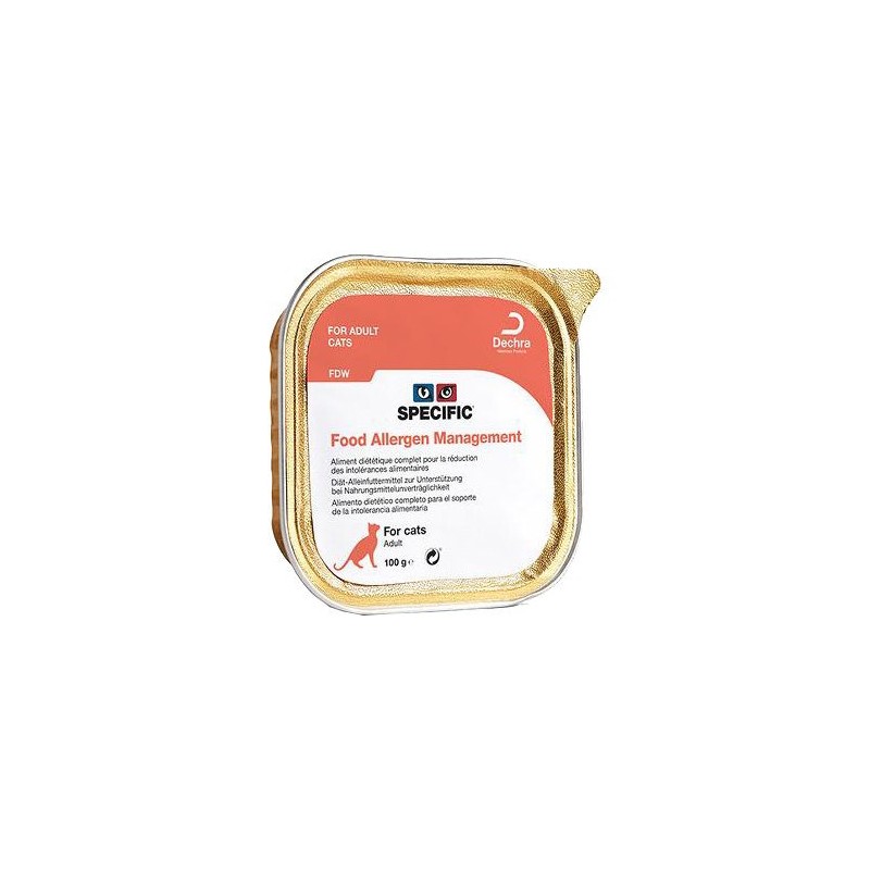 SPECIFIC Food Allergen Management FDW Katzenfutter - Schälchen - 7 x 100 g