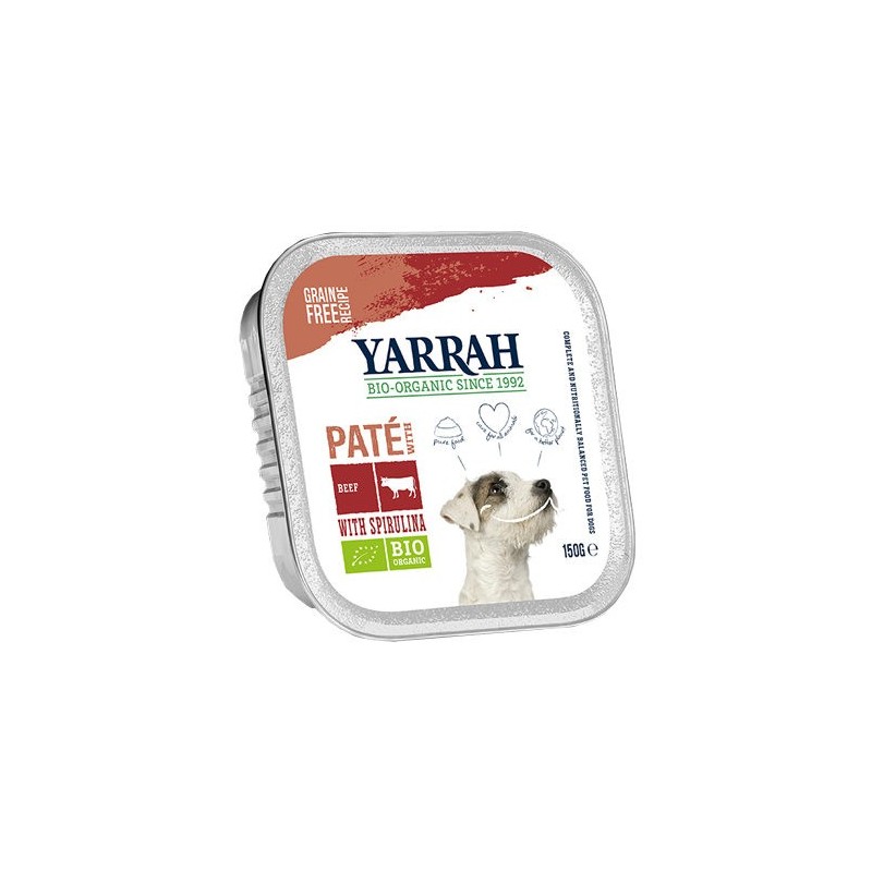 Yarrah Multipack Bio Paté Hundefutter - Schälchen - Rind - 6 x 150 g