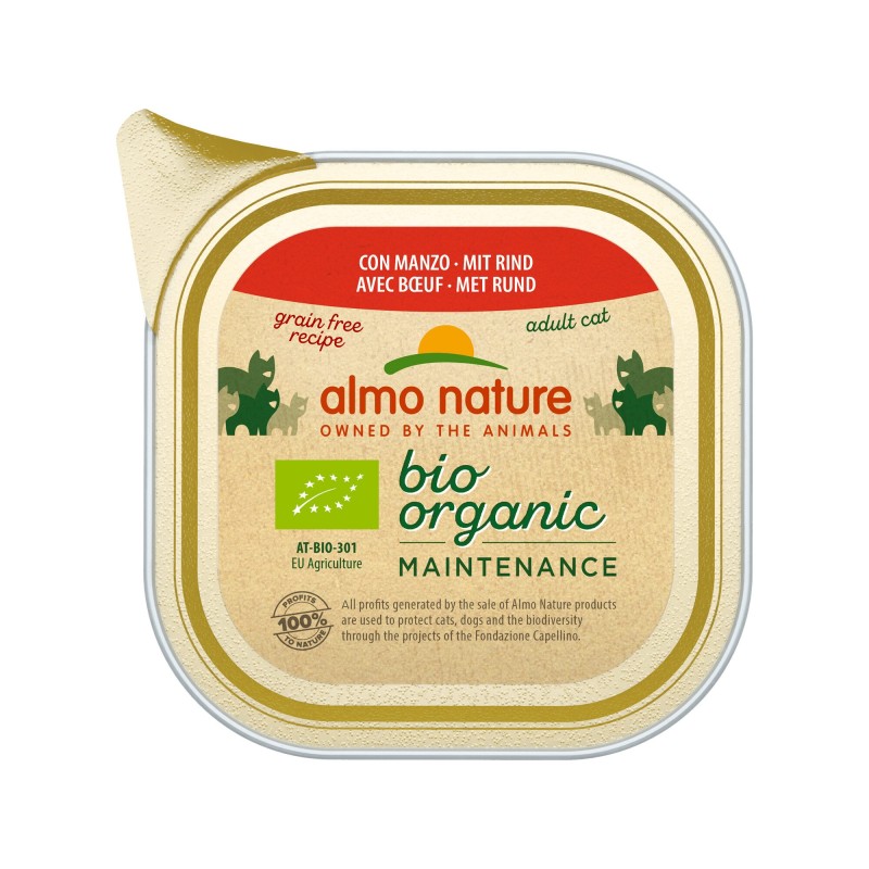 Almo Nature Bio Organic Maintenance - Rind - 19 x 85 g