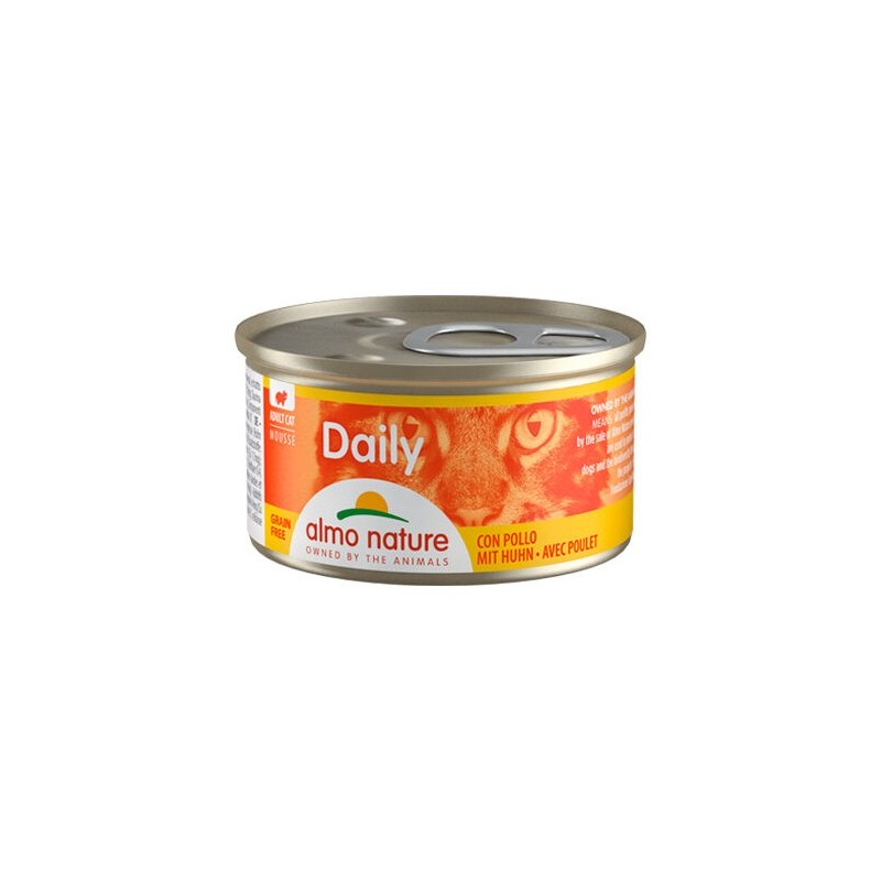 Almo Nature Daily Menu Mousse Katzenfutter - Dosen - Huhn - 24 x 85 g