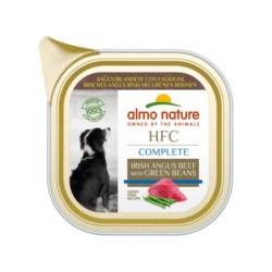 Almo Nature HFC Hundefutter - Wanne - Angus-Rind und Bohnen - 17 x 85 g