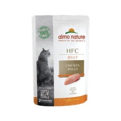 Almo Nature HFC Jelly Katzenfutter - Frischebeutel - Huhn - 24 x 55 g