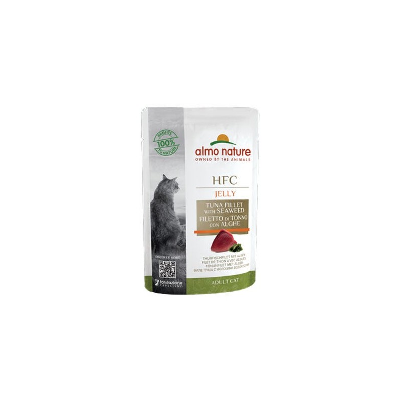 Almo Nature HFC Cuisine Katzenfutter - Dosen - Thunfisch und Algen - 24 x 55 g