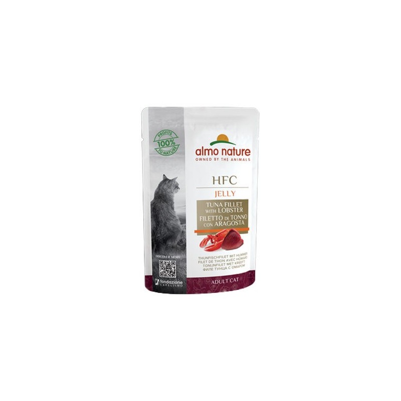 Almo Nature HFC Cuisine Katzenfutter - Dosen - Thunfisch mit Hummer - 24 x 55 g