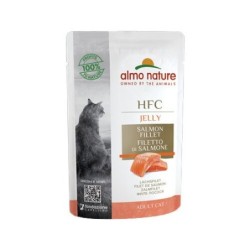 Almo Nature HFC Jelly Katzenfutter - Frischebeutel - Lachs - 24 x 55 g