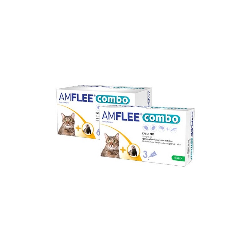 Amflee Combo Spot-on Katze - 50 mg - 3 Pipetten