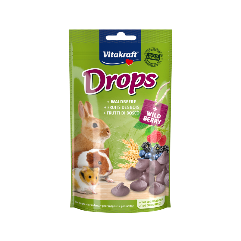 Vitakraft Drops Waldbeere für Nager - 75 g