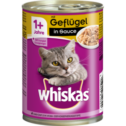 Whiskas Dose mit Geflügel in Sauce 1+ - 400 g