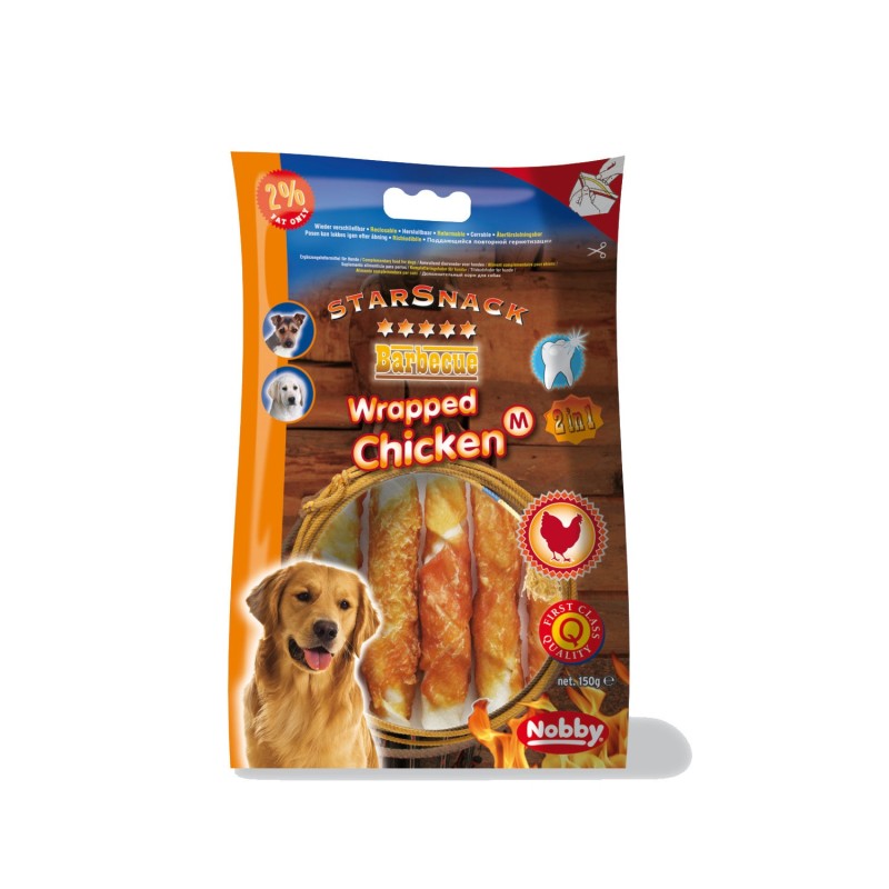 Nobby Starsnack - Chicken Wrapped - L