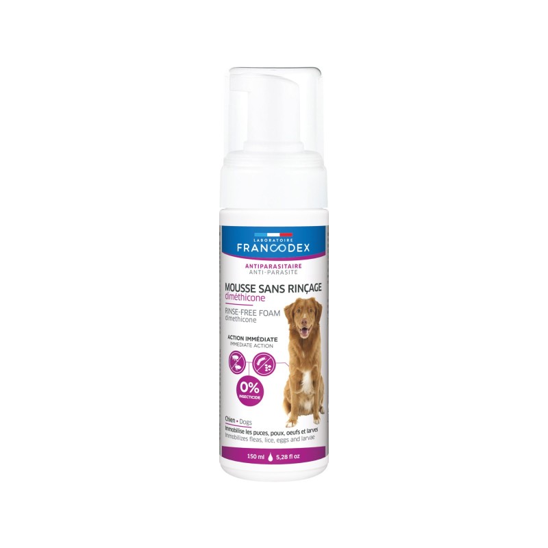 Francodex Dimethicon Trockenshampoo für Hunde - 150 ml