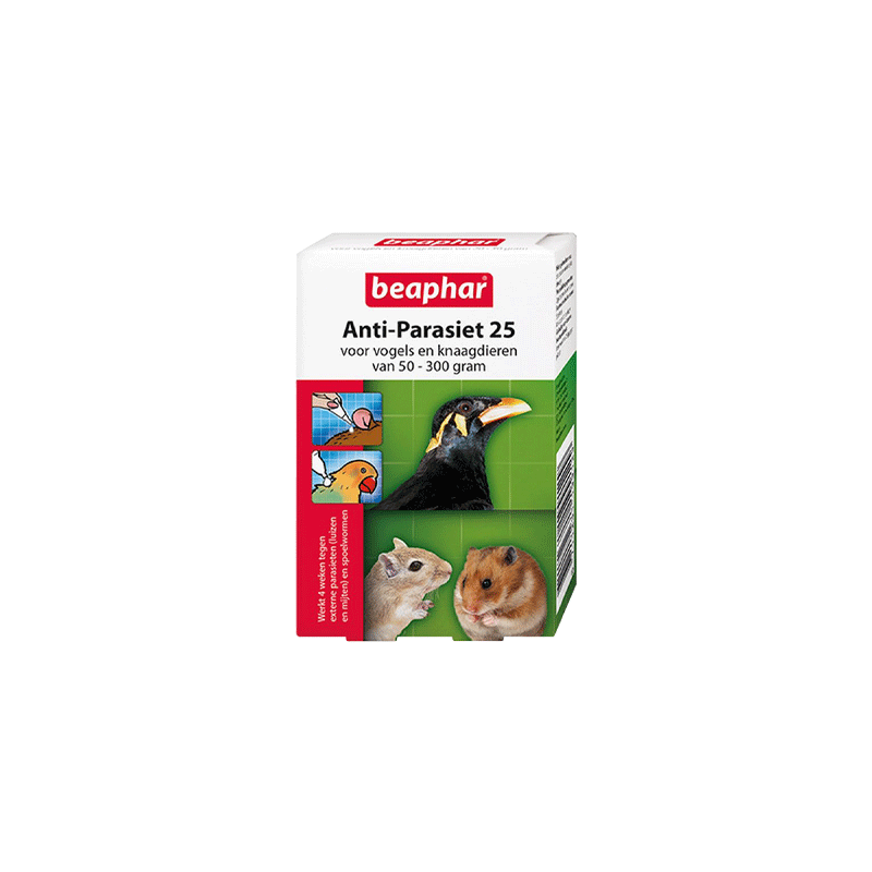 Beaphar Anti-Parasiten 10 - Nagetiere/Vögel - 20 - 50 Gramm - 2 Pipetten