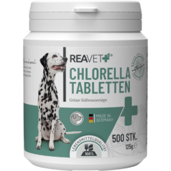 REAVET Chlorella Tabletten für Hunde - 500 Stk