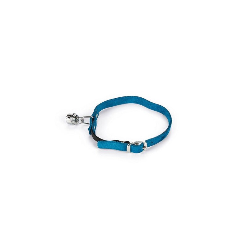 Beeztees Wildleder Katzenhalsband - Hellblau