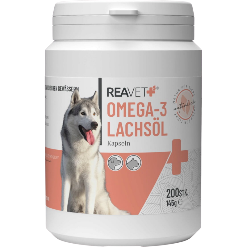 REAVET Omega-3 Lachsöl Kapseln - 200 Stk