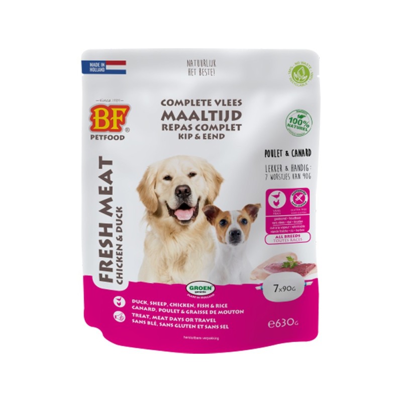 Biofood Frischfleisch Hundefutter - Frischebeutel - Lamm - 7 x 90 g