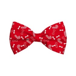 Bow Tie Xmas Bones Candy -...