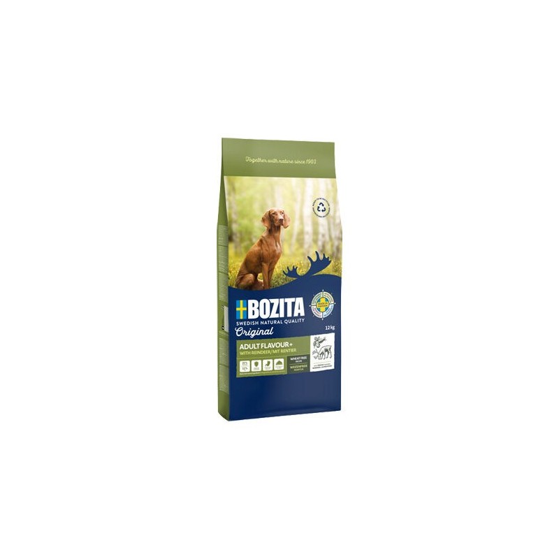 Bozita Flavor Plus Weizenfrei - Rentier - 12 kg