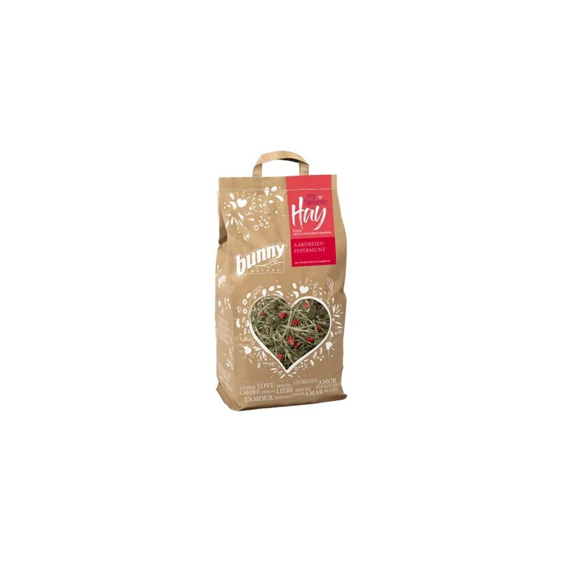 Bunny Nature Heu Liebe - Erdbeere & Pfefferminz - 100 g