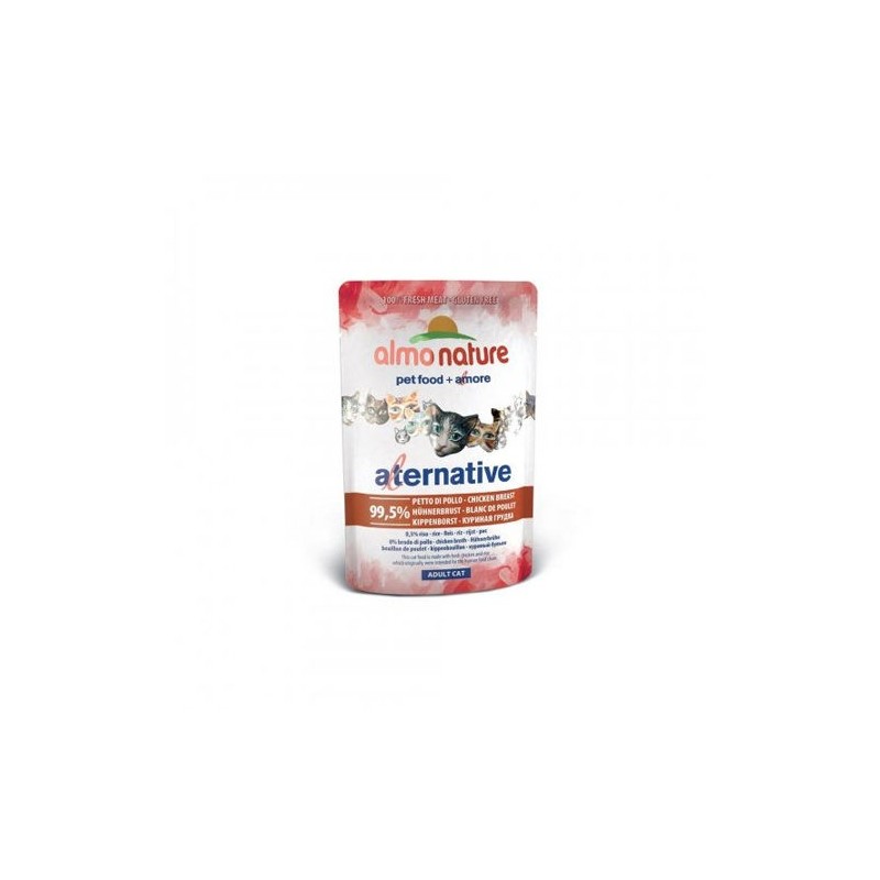 Almo Nature Alternative Katzenfutter - Dosen - Hühnerbrust - 24 x 55 g