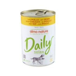 Almo Nature Daily Paté Hundefutter - Dosen - Huhn - 24 x 400 g