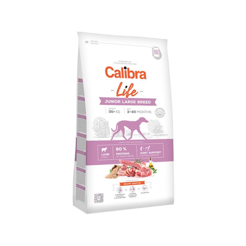 Calibra Dog Life Junior Large Breed - Lamm - 12 kg