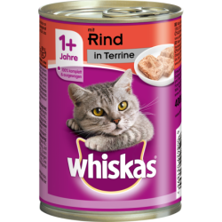 Whiskas Dose in Terrine mit Rind 1+ - 400 g