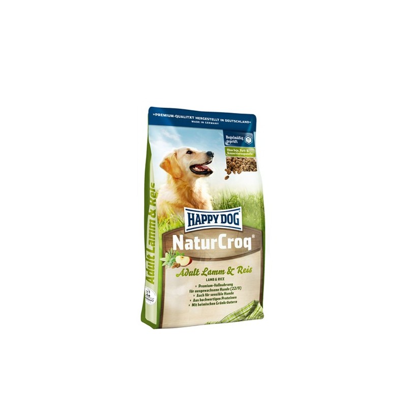 Happy Dog NaturCroq Hundefutter - Lamm & Reis - 15 kg