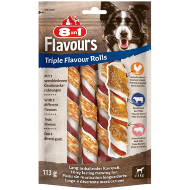 8in1 Triple Flavour Rolls 3 Stück - 1 Pkg