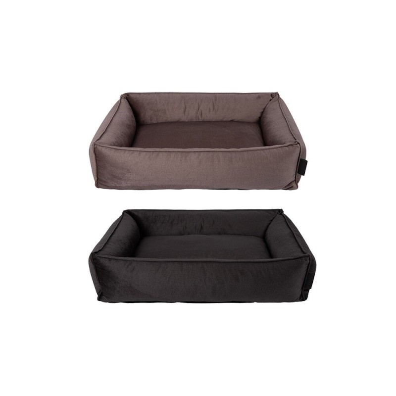 District 70 Shimmer Box Bed - Dunkelgrau - M - 80 x 60 cm