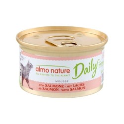 Almo Nature Daily Mousse Katzenfutter - Dosen - Lachs - 24 x 85 g