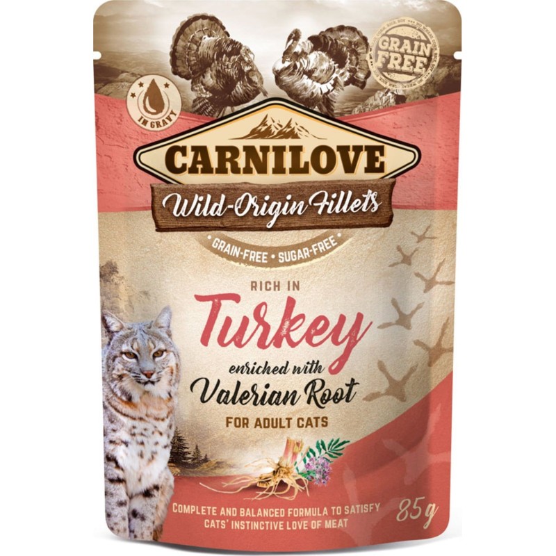 Carnilove Wild-Origin Fillets 'Rich in Turkey' - Adult Cats - 85 g