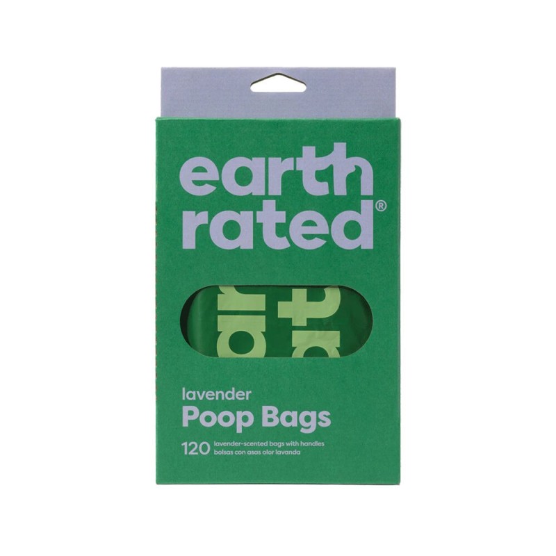 Earth Rated PoopBags mit Henkel - Lavendel - 120 Stück